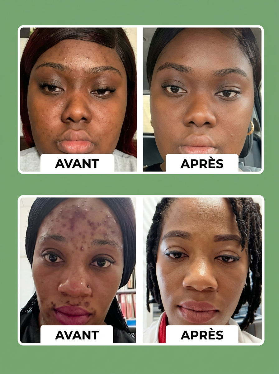 Résultats avant après Green Mask Stick